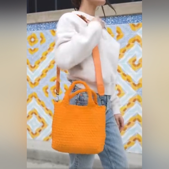 #479 SALE 🛑78 FINAL PRICE! FABULOUS BOHO TRENDY Small Woven Neoprene Crossbody - Picture 8 of 14